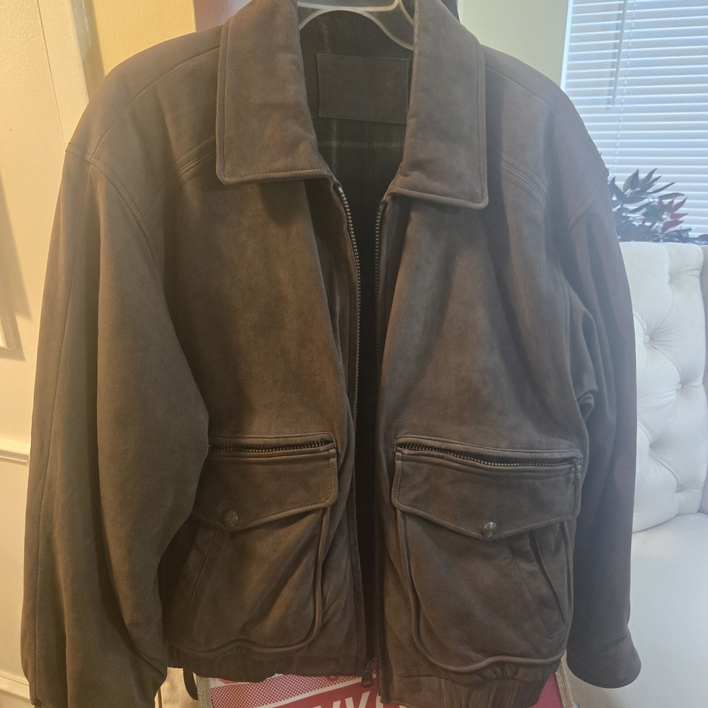 Men's Brown Suede Jacket